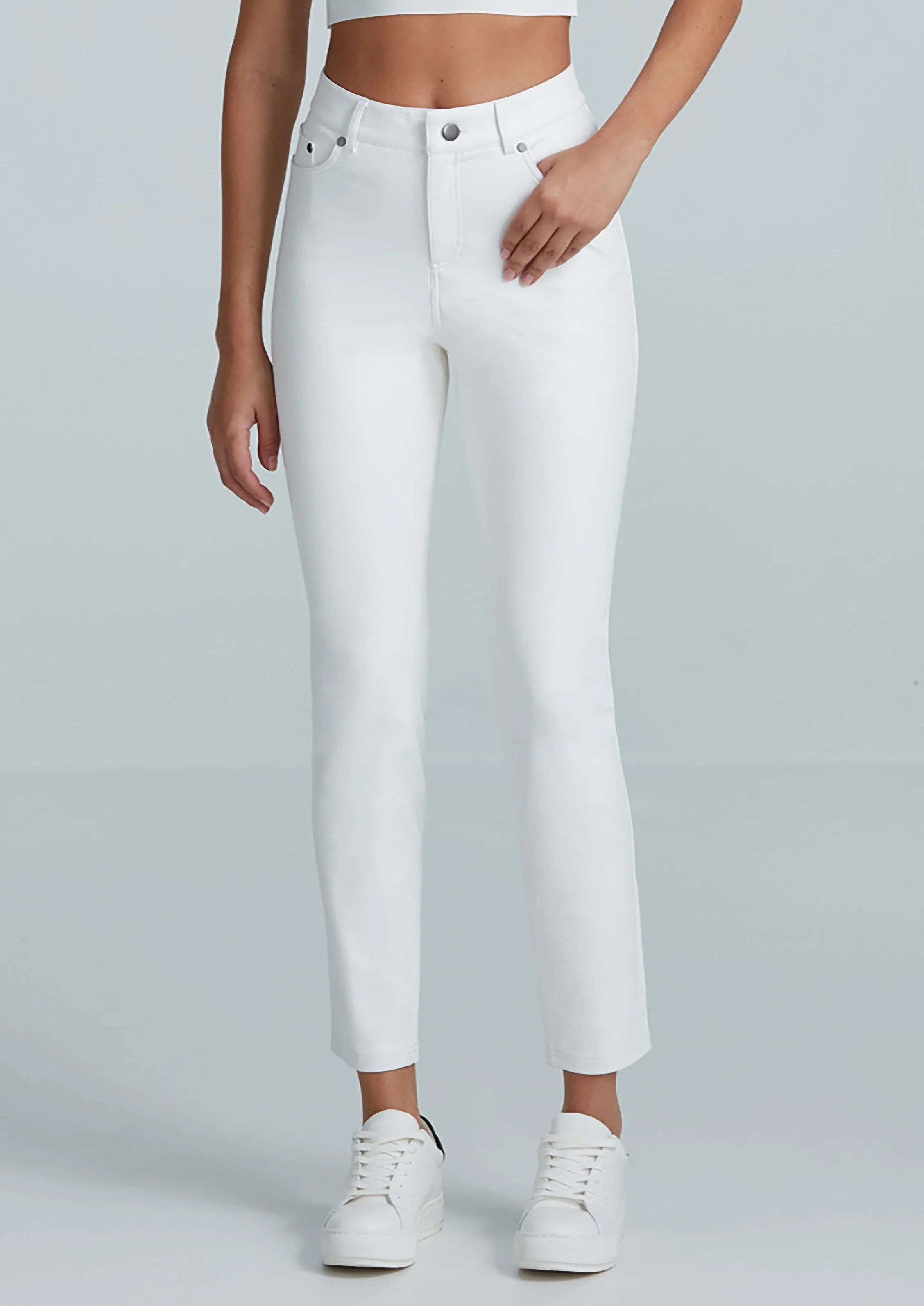 Faux Leather Five Pocket Pant - Image 3